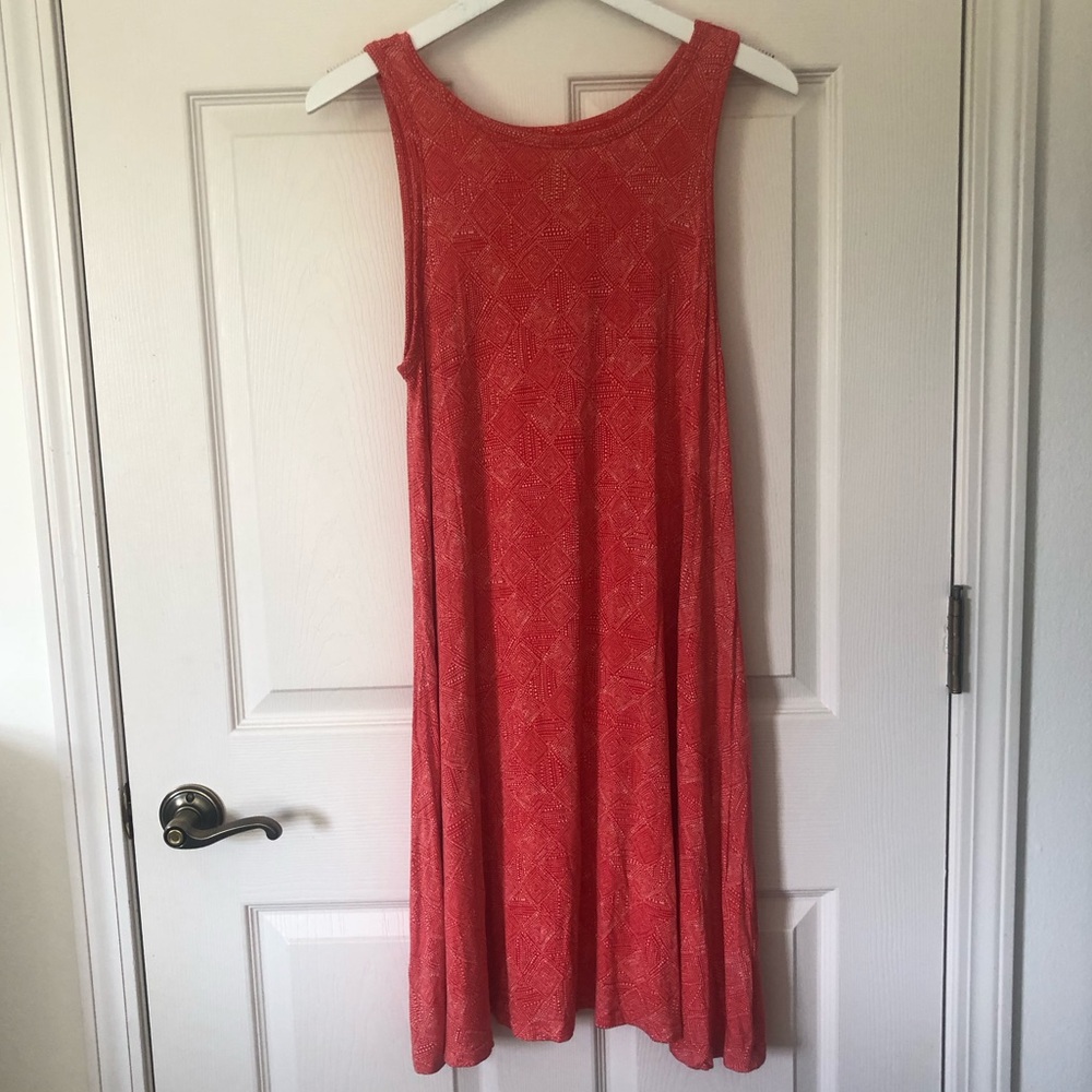 Old Navy dark coral tank dress